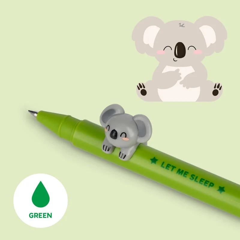 GEL PEN WITH ANIMAL DECORATION - LOVELY FRIENDS - KOALA 